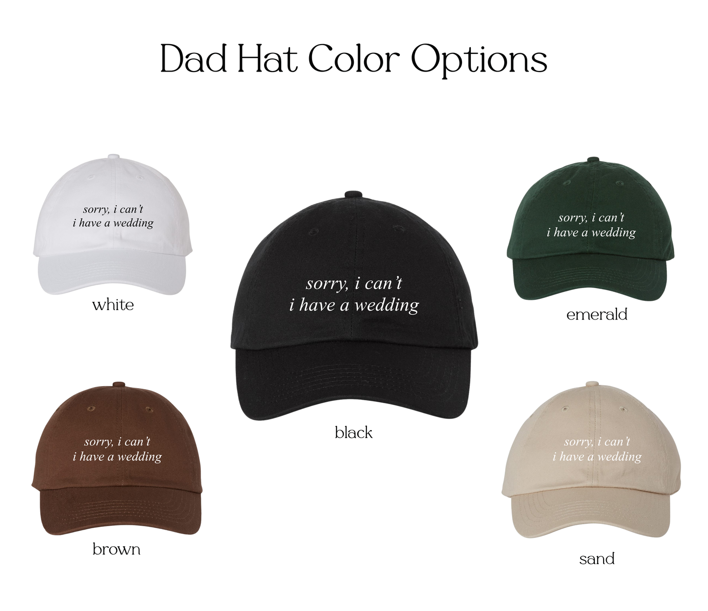 Sorry, I can't | Dad Hat