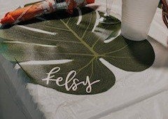 Palm Leaf Place Cards
