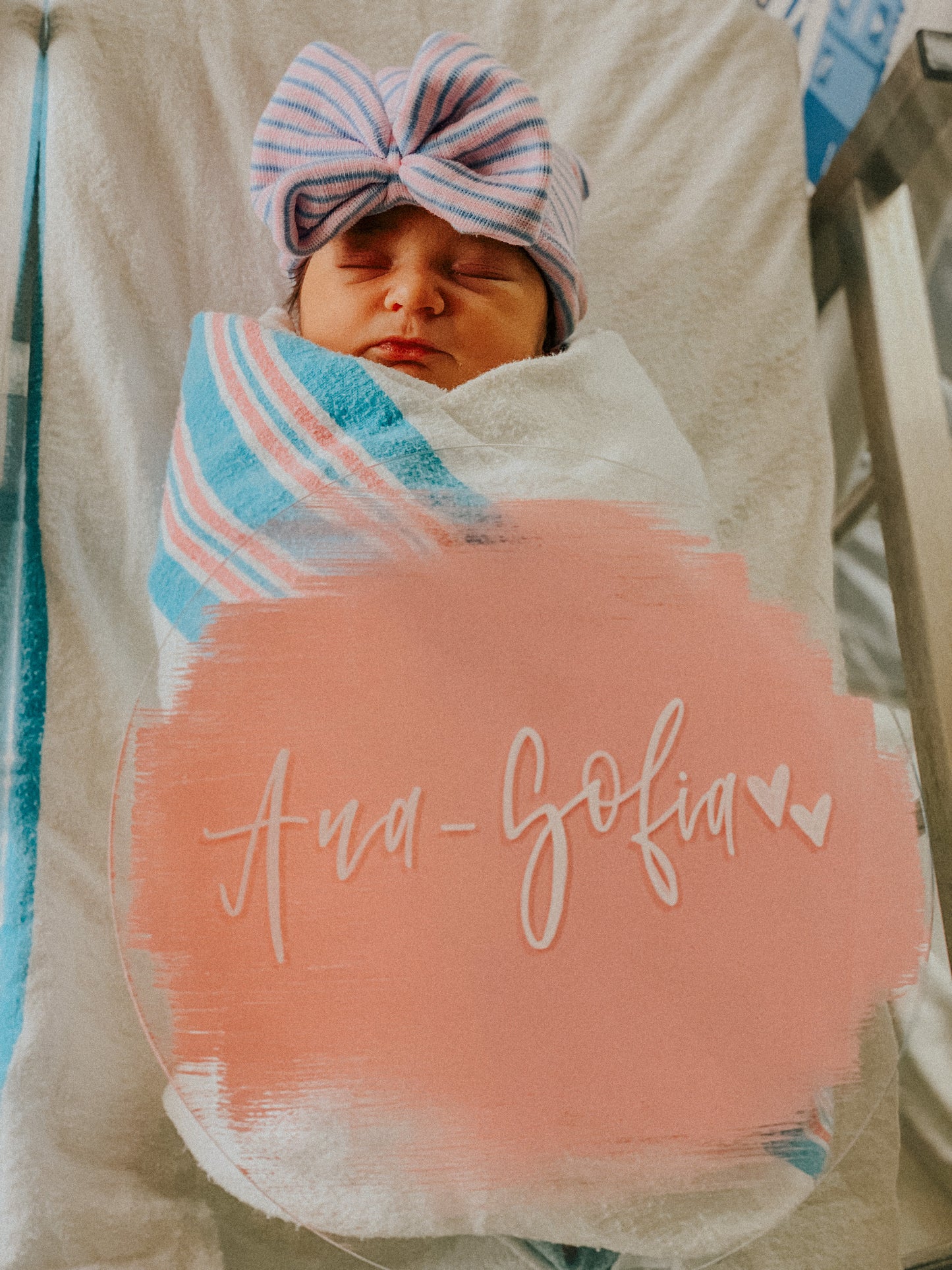 Sofi’s baby name plate