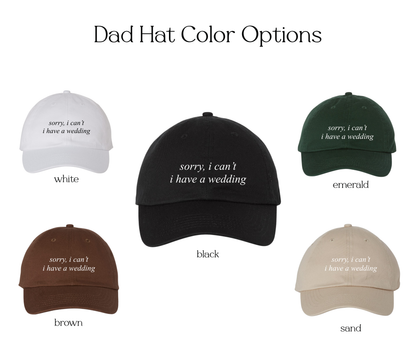 Sorry, I can't |  Dad Hat