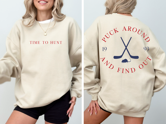 Time to Hunt/Puck Around Sweater